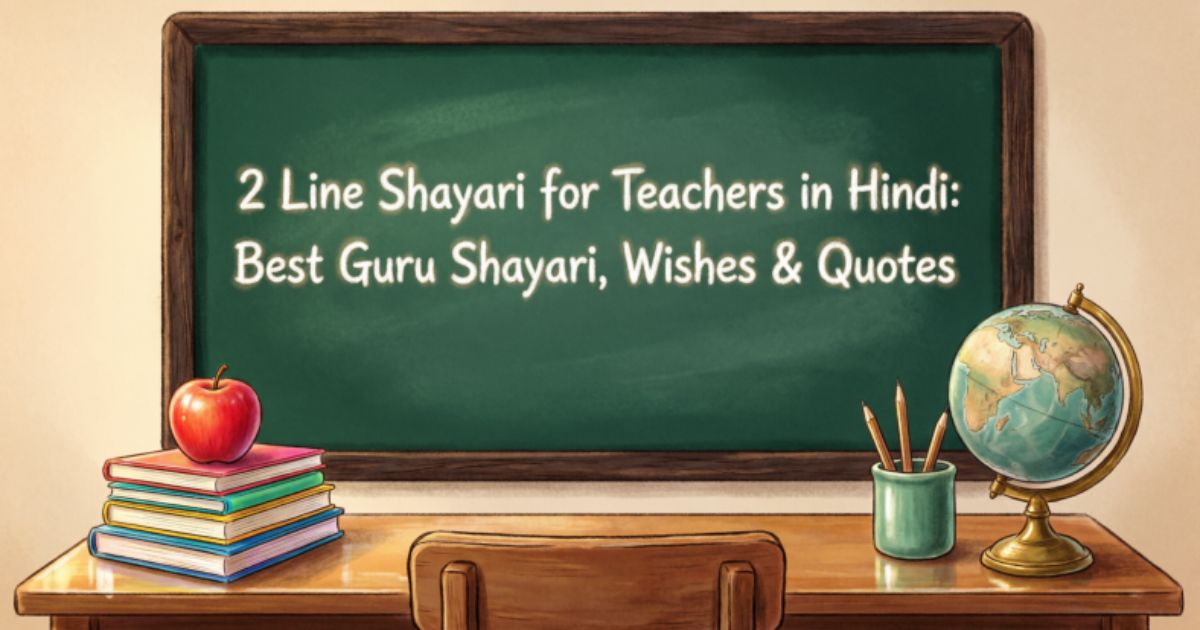 2 Line Shayari for Teachers in Hindi: Best Guru Shayari, Wishes & Quotes