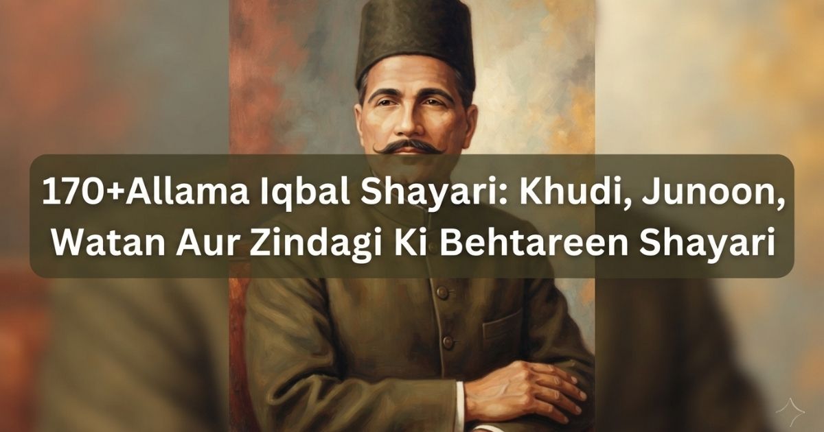 170+Allama Iqbal Shayari: Khudi, Junoon, Watan Aur Zindagi Ki Behtareen Shayari