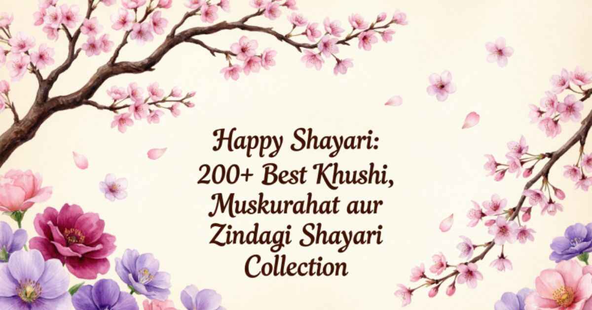 Happy Shayari: 200+ Best Khushi, Muskurahat aur Zindagi Shayari Collection