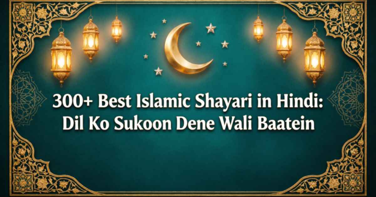 300+ Best Islamic Shayari in Hindi: Dil Ko Sukoon Dene Wali Baatein 