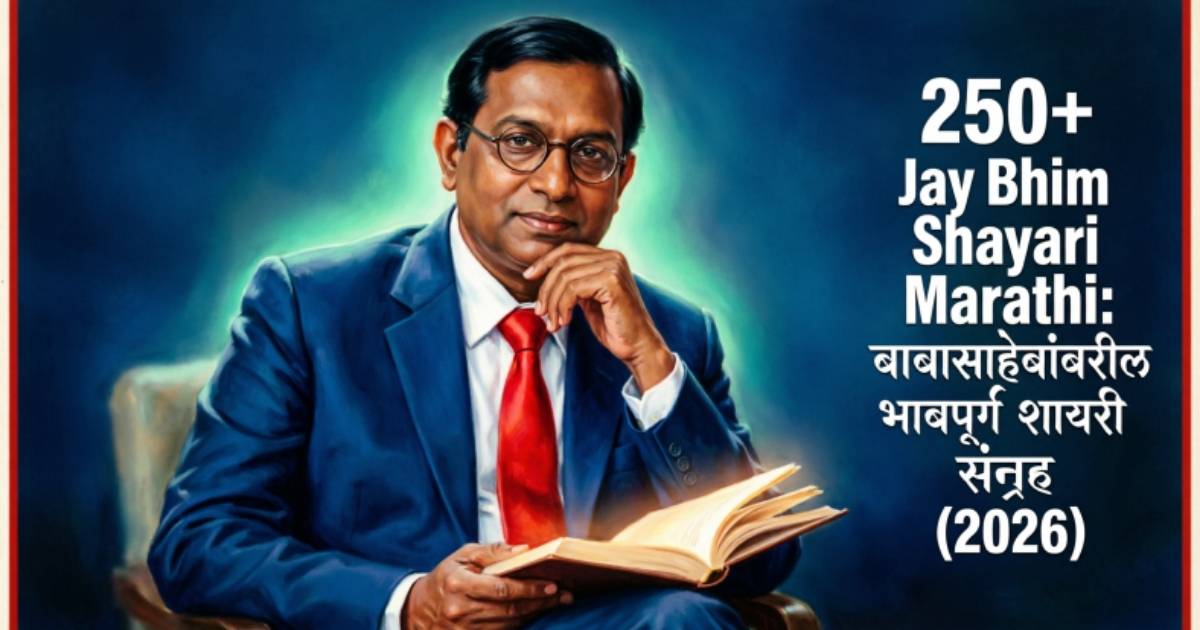 250+ Jay Bhim Shayari Marathi: बाबासाहेबांवरील भावपूर्ण शायरी संग्रह (2026) 