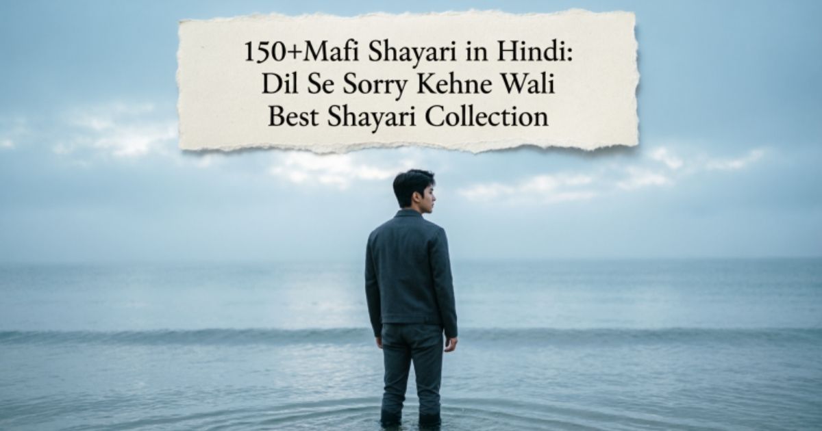 150+Mafi Shayari in Hindi: Dil Se Sorry Kehne Wali Best Shayari Collection