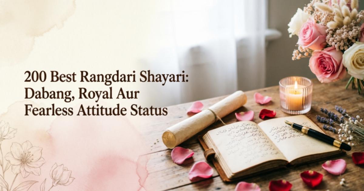 200 Best Rangdari Shayari: Dabang, Royal Aur Fearless Attitude Status