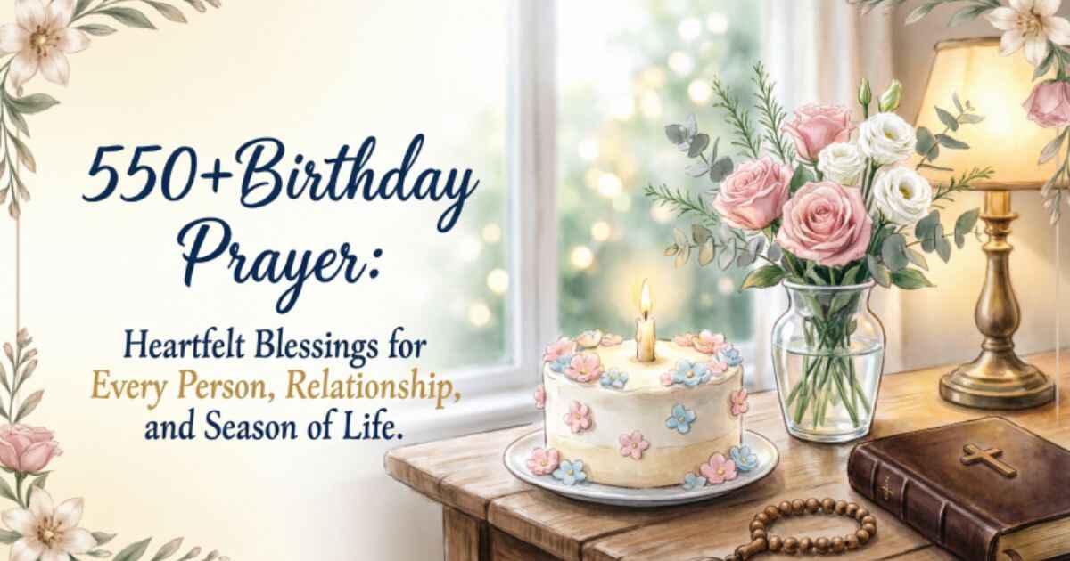550+Birthday Prayer: Heartfelt Blessings for Every Person, Relationship, and Season of Life
