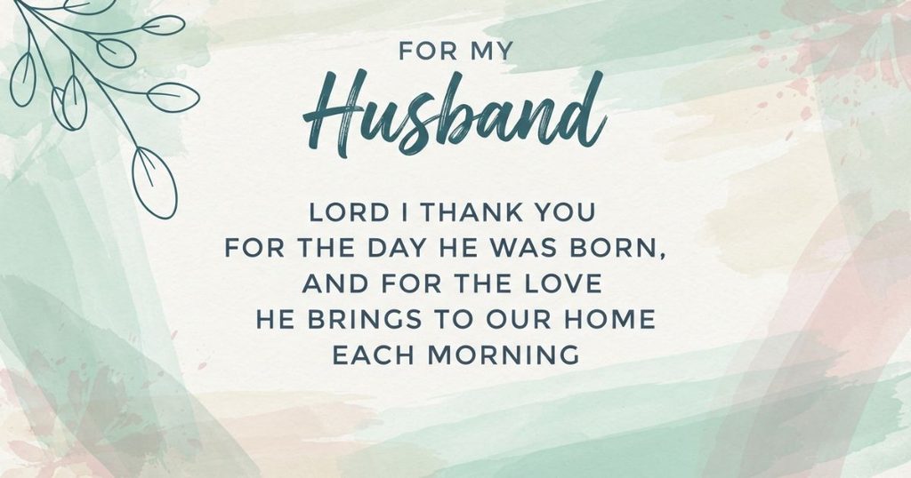 A Prayer of Thanksgiving for My Husband's Life