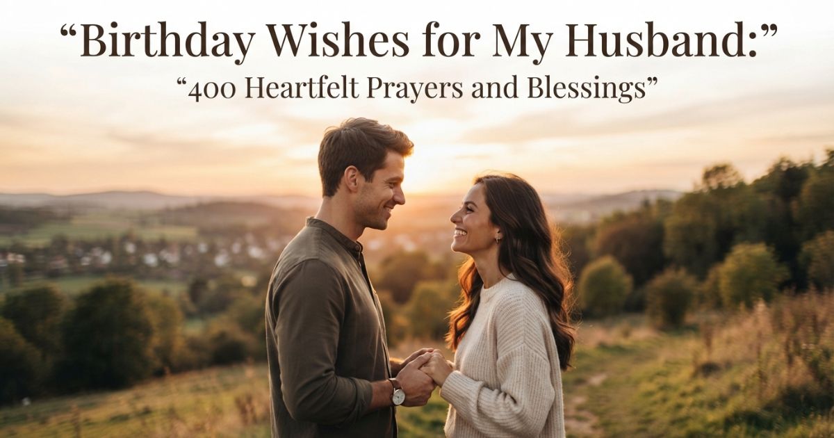 Birthday Wishes for My Husband: 400 Heartfelt Prayers and Blessings