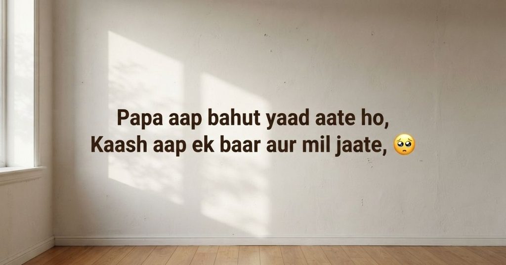 Papa Miss You Shayari