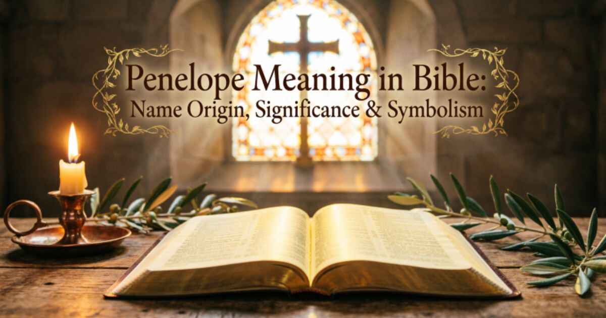 Penelope Meaning in Bible: Name Origin, Significance & Symbolism