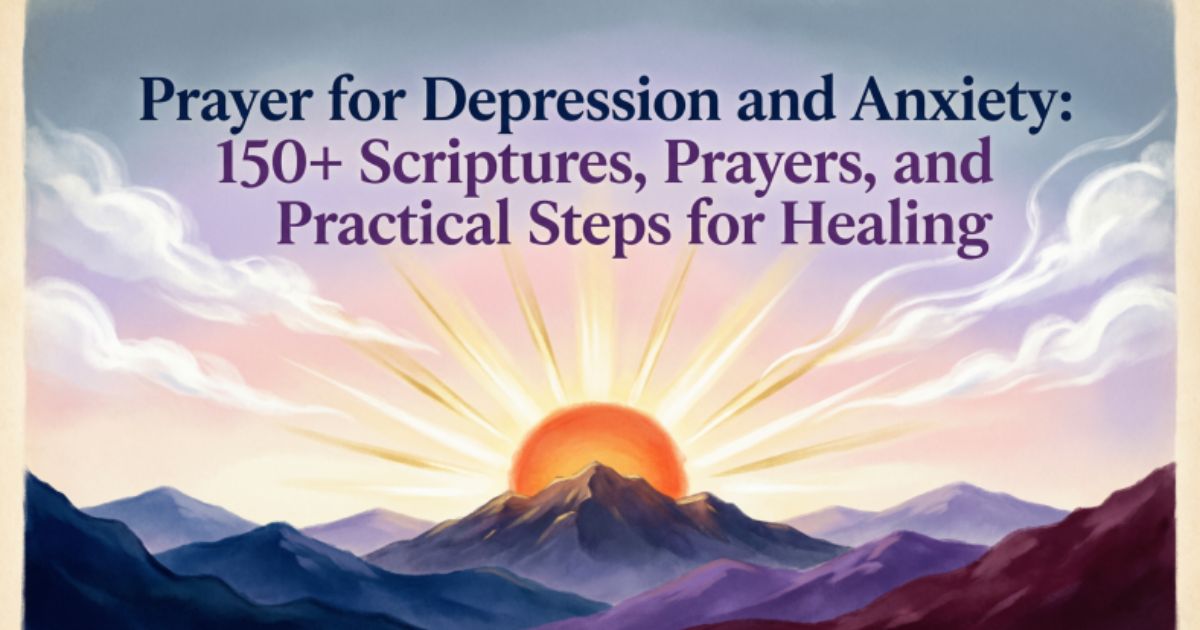 Prayer for Depression and Anxiety: 150+ Scriptures, Prayers, and Practical Steps for Healing