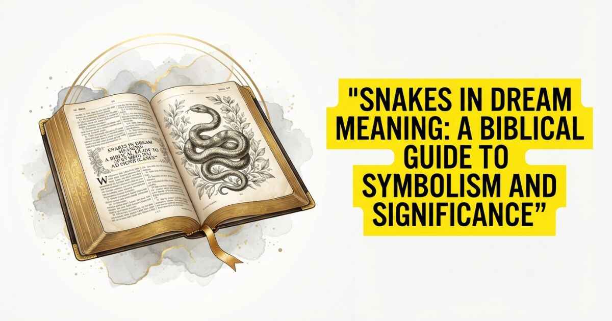 Snakes in Dream Meaning: A Biblical Guide to Symbolism and Significance 