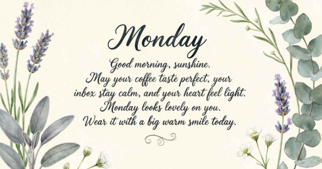 Sweet Good Morning Monday Blessings