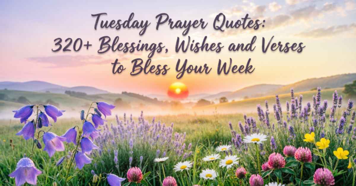 Tuesday Prayer Quotes: 320+ Blessings, Wishes and Verses to Bless Your Week