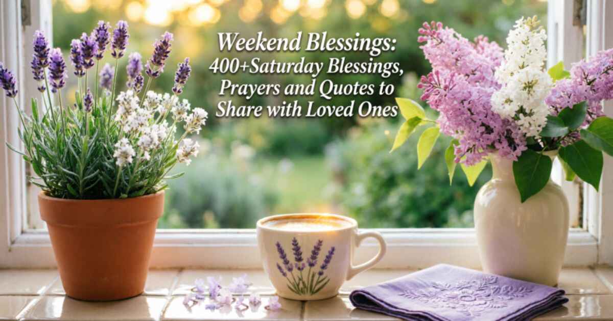 Weekend Blessings: 400+Saturday Blessings, Prayers and Quotes to Share with Loved Ones