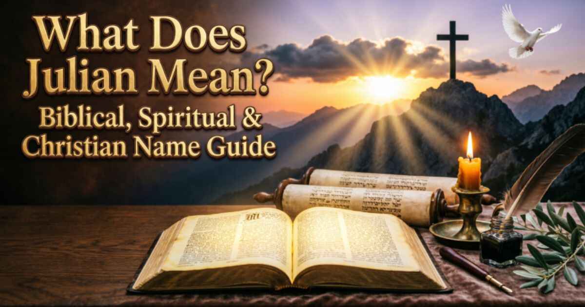 What Does Julian Mean? Biblical, Spiritual & Christian Name Guide