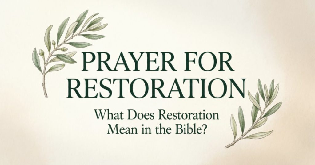 What Does Restoration Mean in the Bible?