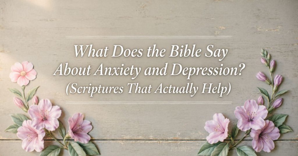 What Does the Bible Say About Anxiety and Depression? (Scriptures That Actually Help)