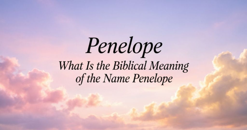 What Is the Biblical Meaning of the Name Penelope