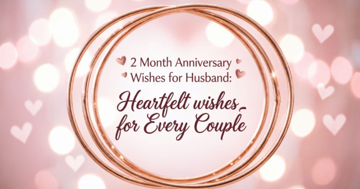 2 Month Anniversary Wishes for Husband: Heartfelt wishes  for Every Couple