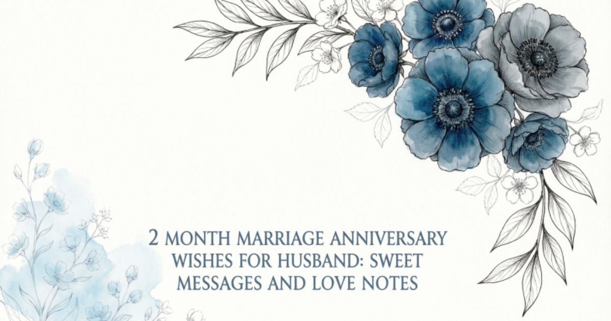 2 Month Marriage Anniversary Wishes for Husband: Sweet Messages and Love Notes