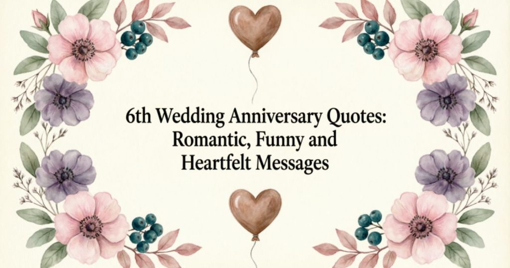 6th Wedding Anniversary Quotes for Husband