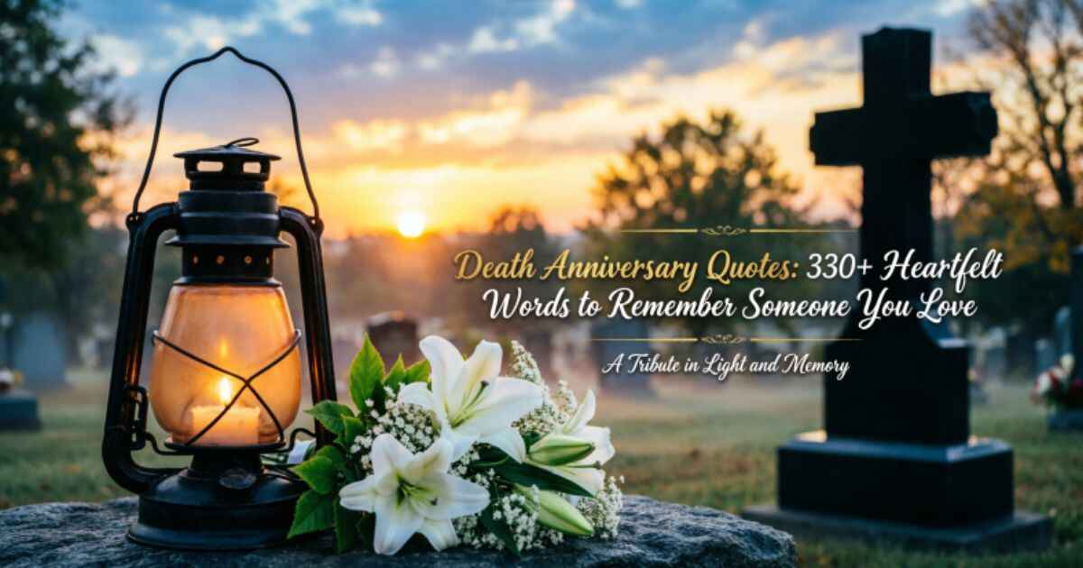 Death Anniversary Quotes: 330+Heartfelt Words to Remember Someone You Love
