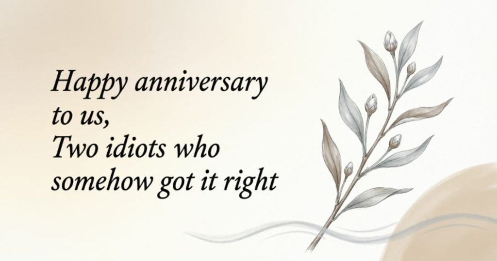 Funny Anniversary Captions for Instagram