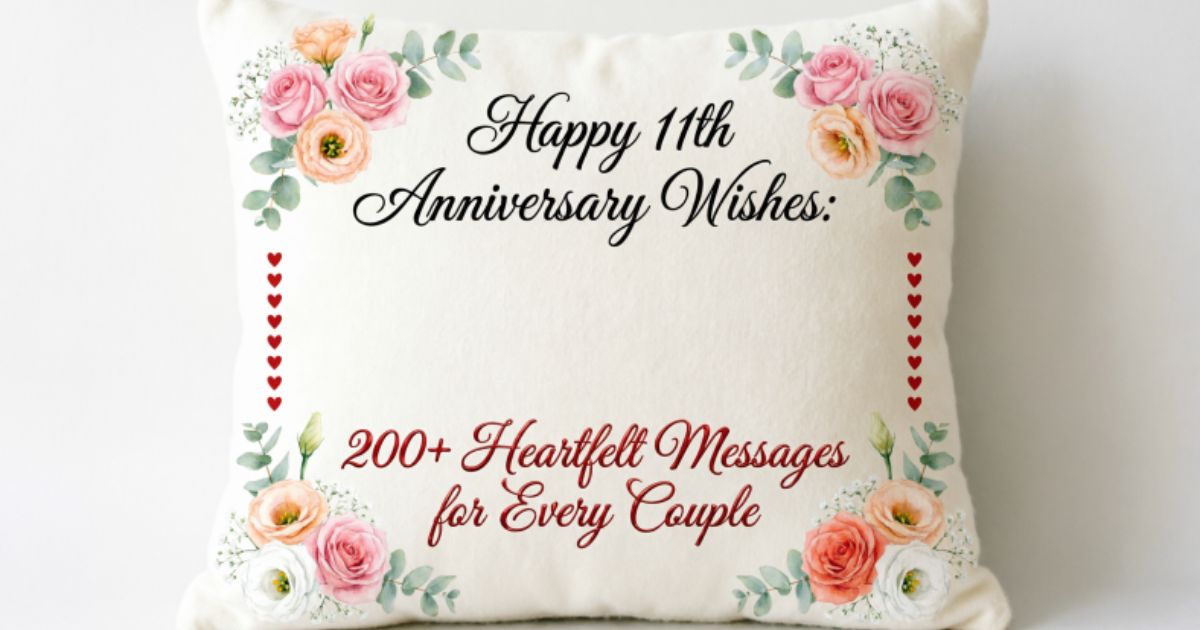 Happy 11th Anniversary Wishes: 200+ Heartfelt Messages for Every Couple
