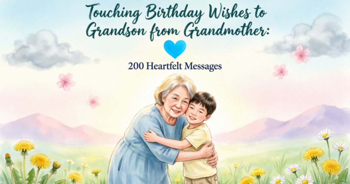Touching Birthday Wishes to Grandson from Grandmother: 200 Heartfelt Messages